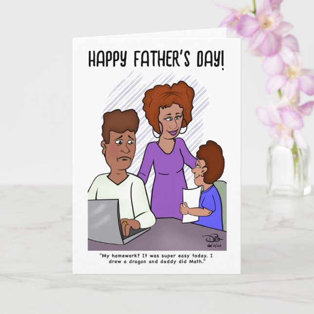 Tarjeta de felicitación plegada para el hogar (Orquídea)