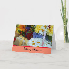 Tarjeta de felicitación plegada para los deseos de