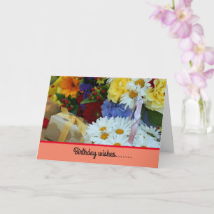 Tarjeta de felicitación plegada para los deseos de