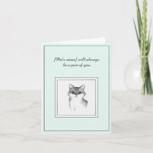 Tarjeta de felicitación plegada para Mascota de ga