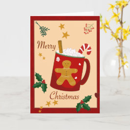 Tarjeta de felicitación plegada para navidad