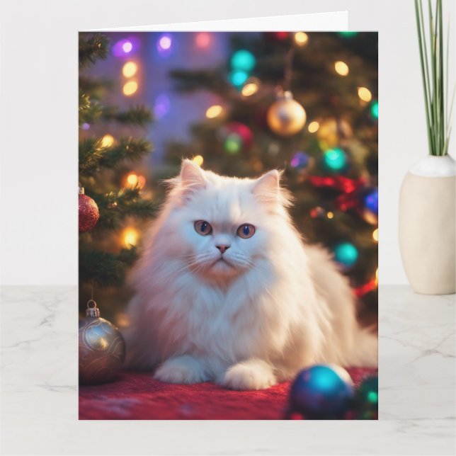 Tarjeta de felicitación plegada para navidades (Anverso)