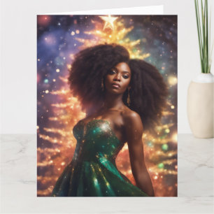 Tarjeta de felicitación plegada para navidades