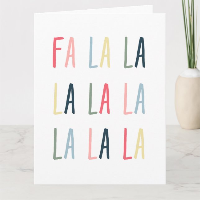 Tarjeta de felicitación plegada para navidades (Anverso)