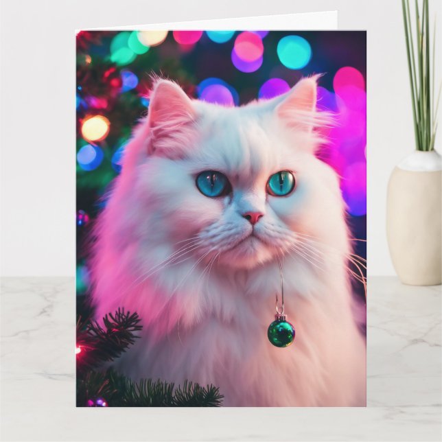 Tarjeta de felicitación plegada para navidades (Anverso)