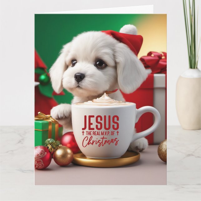 Tarjeta de felicitación plegada para navidades (Anverso)