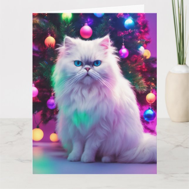 Tarjeta de felicitación plegada para navidades (Anverso)