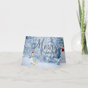 Tarjeta de felicitación plegada para navidades