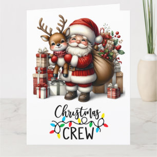 Tarjeta de felicitación plegada para navidades