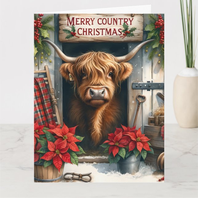 Tarjeta de felicitación plegada para navidades (Anverso)