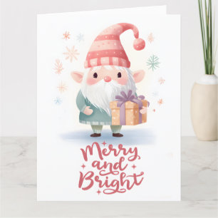 Tarjeta de felicitación plegada para navidades