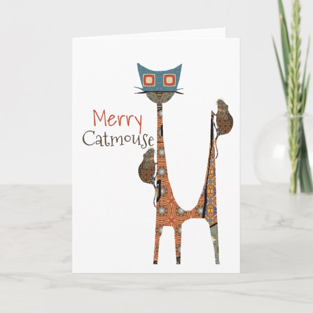 Tarjeta de felicitación plegada para Navidades de  (Anverso)