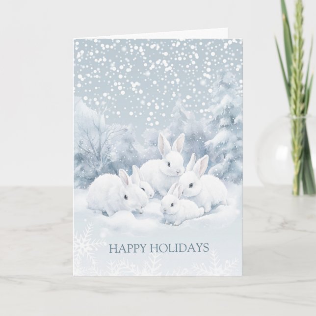 Tarjeta de felicitación plegada para Navidades de  (Anverso)