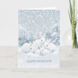 Tarjeta de felicitación plegada para Navidades de 