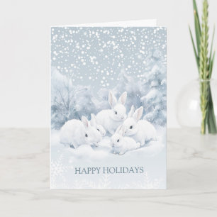 Tarjeta de felicitación plegada para Navidades de