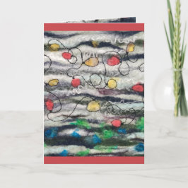 Tarjeta de felicitación plegada para navidades est