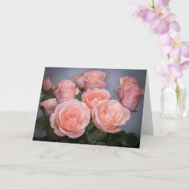 Tarjeta de felicitación plegada para Rosas de 5329
