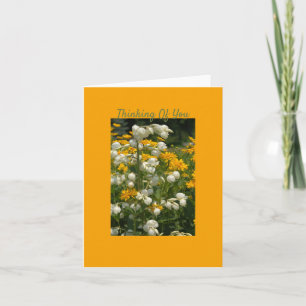 Tarjeta de felicitación plegada Pensando en ti