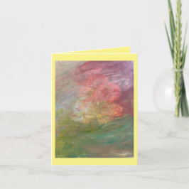 Tarjeta de felicitación plegada, pequeña, de 4" x 
