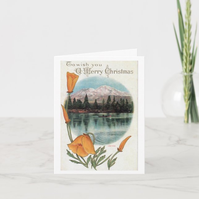 Tarjeta de felicitación plegada, pequeña, de 4" x  (Anverso)