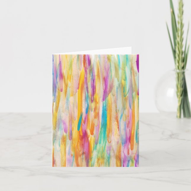 Tarjeta de felicitación plegada, pequeña, de 4" x  (Anverso)