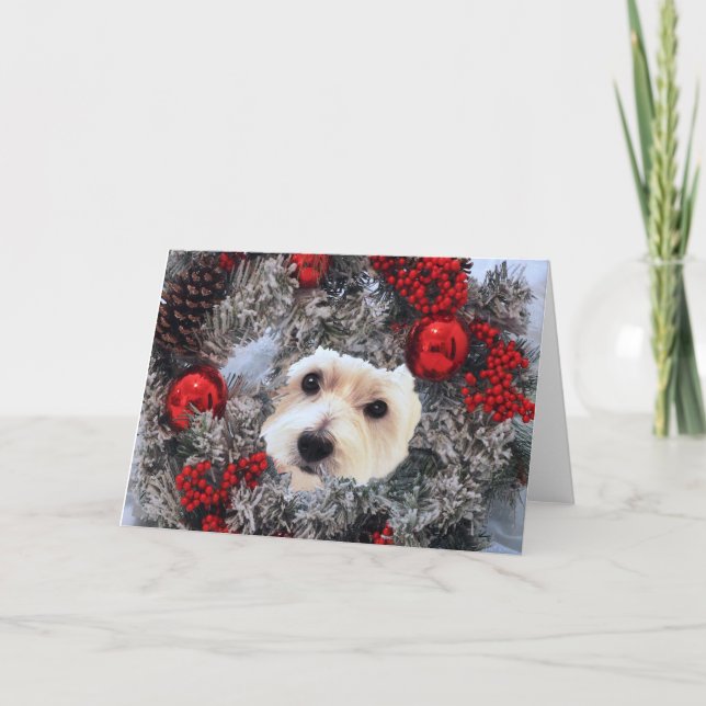 Tarjeta de felicitación plegada, pequeña, de 4" x  (Anverso)