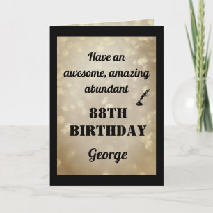 Tarjeta de felicitación plegada personalizada 88º