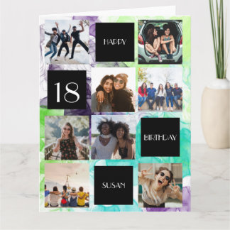 Tarjeta de felicitación plegada personalizada con 