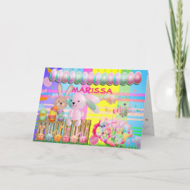 Tarjeta de felicitación plegada personalizada de P