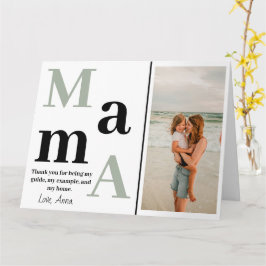 Tarjeta de felicitación plegada personalizada para