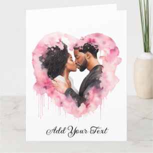 Tarjeta de felicitación plegada por amor