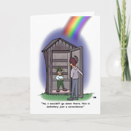 Tarjeta de felicitación plegada por coincidencia