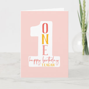 Tarjeta de felicitación plegada por cumpleaños de 
