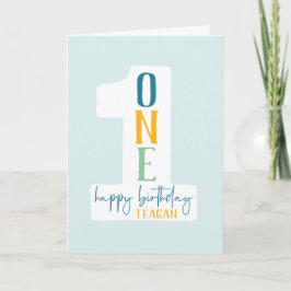 Tarjeta de felicitación plegada por cumpleaños de 