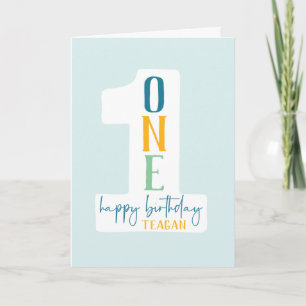 Tarjeta de felicitación plegada por cumpleaños de 