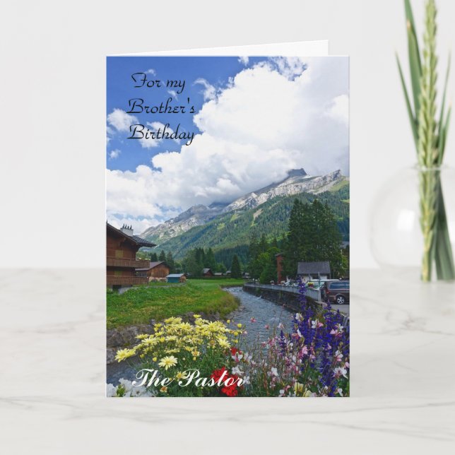 Tarjeta de felicitación plegada por cumpleaños par (Anverso)