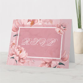 Tarjeta de felicitación plegada R.S.V.P