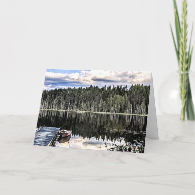 Tarjeta de felicitación plegada Reflections (Anverso)