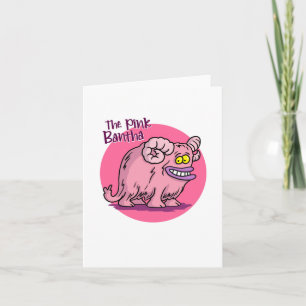 Tarjeta de felicitación plegada rosa!