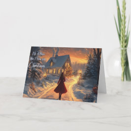 Tarjeta de felicitación plegada Tarjeta de Navidad