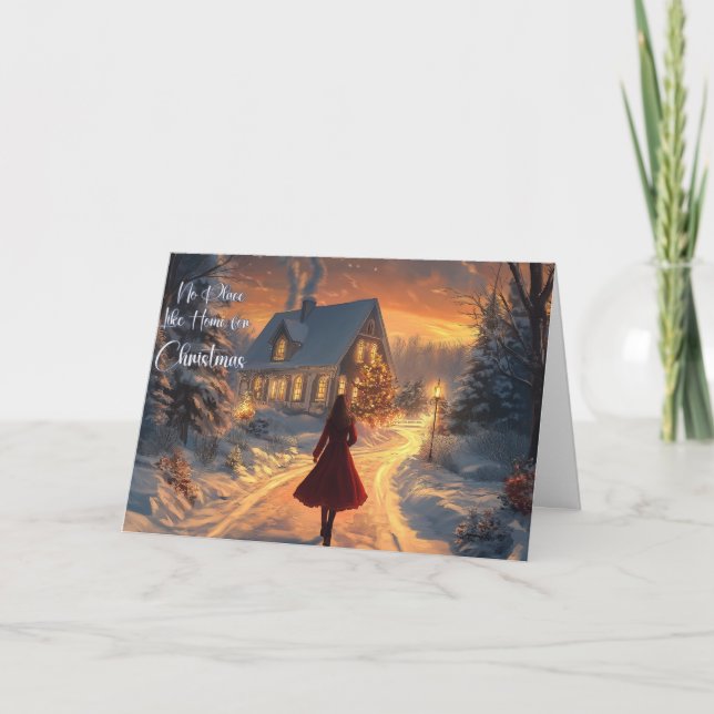 Tarjeta de felicitación plegada Tarjeta de Navidad (Anverso)