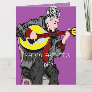 Tarjeta de felicitación plegada: tarjeta del día d