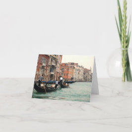 Tarjeta de felicitación plegada - Venecia, Italia