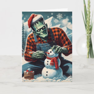 Tarjeta de felicitación plegada Winter Wonderland