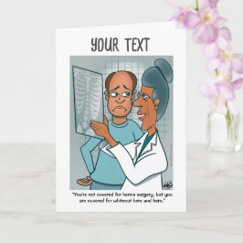 Tarjeta de felicitación plegada X-Rays