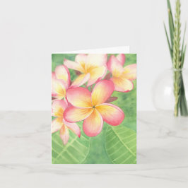 Tarjeta de felicitación Plumeria
