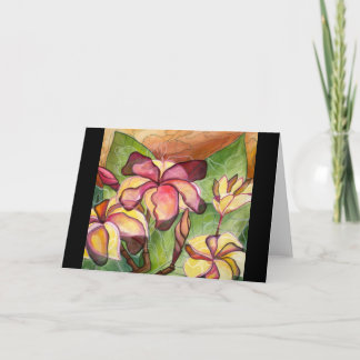 Tarjeta de felicitación: "Plumeria de Vivian"