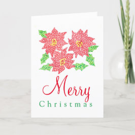 Tarjeta de felicitación Poinsettia