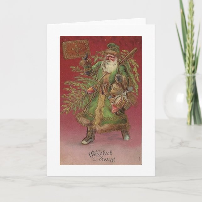 Tarjeta de felicitación polaca del navidad de (Anverso)