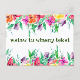 tarjeta de felicitación polaca karta okolicznościo